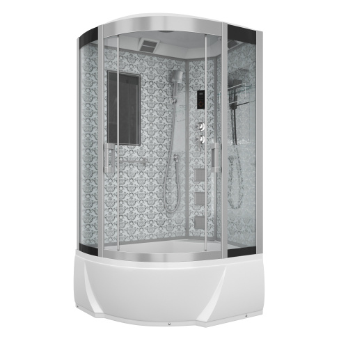 Душевая кабина Niagara Luxe 7712WR 120х80 асимметричная с крышей ориентация правая - фото 2